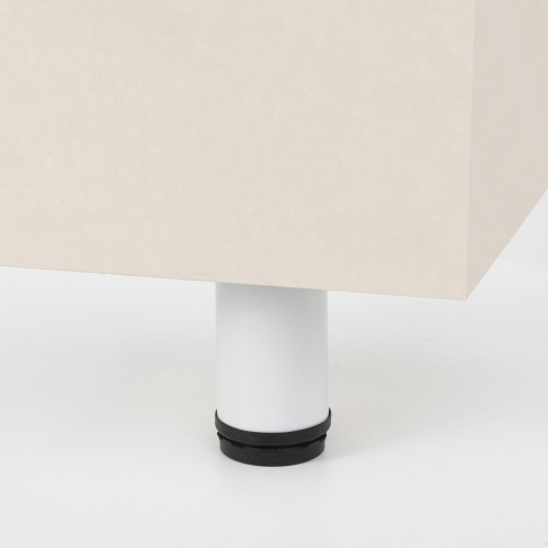 Опора меб. мет. d50 h100 с регул. белый AKS_3