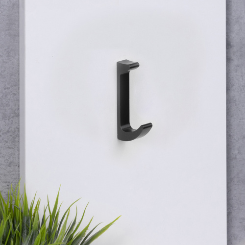 Крючок меб. однорожковый мет. AK026 черный РФ_5