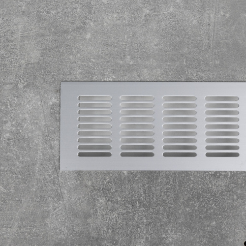 Решетка вентиляционная 480х80мм серебро алюминий AKS_4