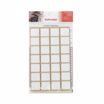 Подкладка самоприлипающая фетровая 20х20мм (1лист-28шт) белая Folmag фотография