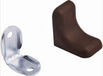 Уголок с металлической основой и пластиковой крышкой венге 01 (уп/10шт) LUNA фотография