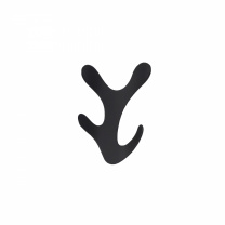 Крючок меб. четырехрожковый мет. KORAL черный матовый AKS фотография