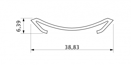 Накладка алюминевая на плинтус LP алюминий THERMOPLAST_2