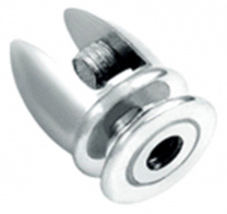 Полкодержатель для стекла мет. АК133 (6-8мм) хром AKS фотография