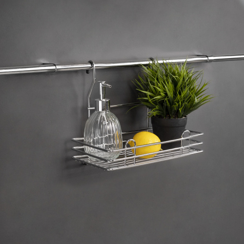 Корзина на трубу d16 одинарная мини CWJ102M хром AKS_4