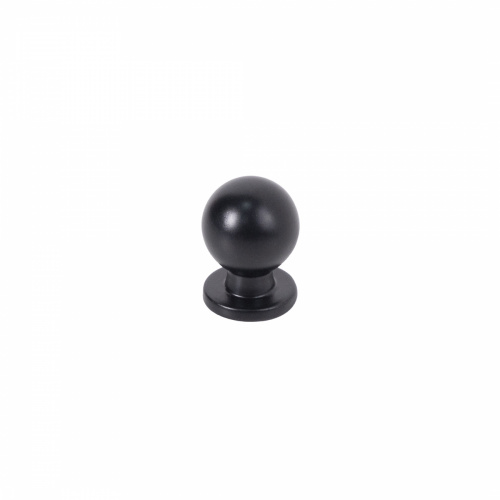 Ручка меб. кнопка мет. GN34 черный матовый, AKS_1