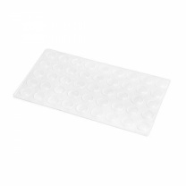 Отбойник силиконовый d10 h=3 AKS (лист = 50 шт.) прозрачный фотография