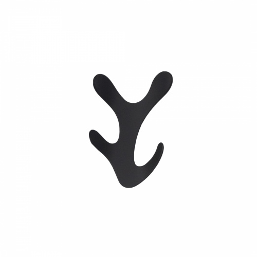 Крючок меб. четырехрожковый мет. KORAL черный матовый AKS_1