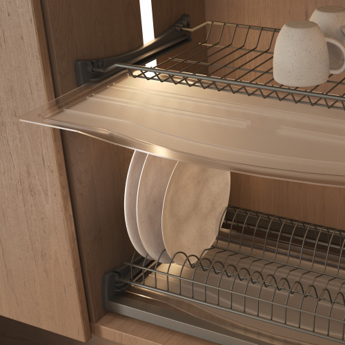 Поддон для сушки 500 HUGO, прозрачный AKS_3