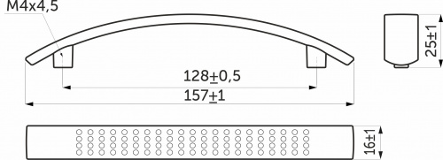 Ручка меб. скоба мет. UN87 128 сатин GRIDLI_2
