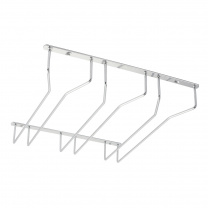 Держатель подвесной для бокалов трехрядный, графит AKS фотография