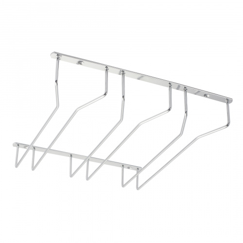 Держатель подвесной для бокалов трехрядный, белый AKS_1