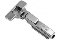 Петля полунакладная с доводчиком 45мм h0 clip-on AKS PLUS 3D узкая (саморезы, заглушки) фотография