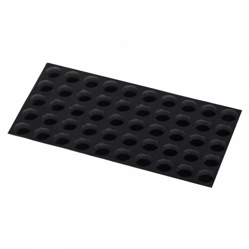 Отбойник силиконовый d10 h=1,5 AKS (лист = 50 шт.) черный_1