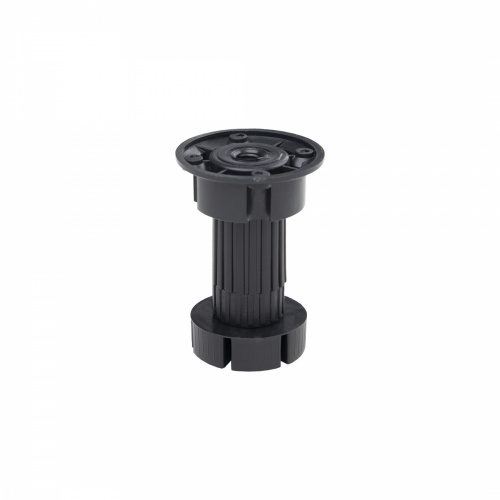 Опора кухонная пласт. h100 трехсоставная под короткий саморез, черный (1 уп. = 250 шт.) РБ_1