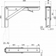 Полкодержатель складной Модель 1, 400 белый AKS_preview_1