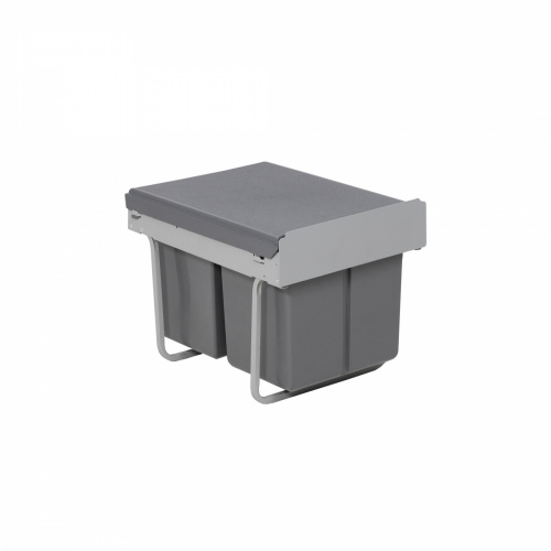 Мусорные контейнеры выдвижные 400 (2*18LT), серый AKS_1