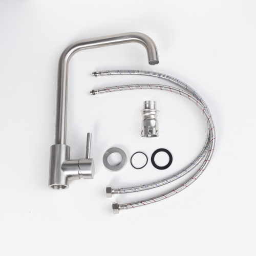 Смеситель для кухни однорычажный, HDF-2862, сатин, AKS_3