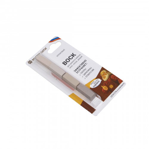 Воск мебельный кремовый мягкий (набор 4 шт) Мастер Сити (со шпателем)_2