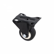 Ролик меб. DIAMOND d50 h72 прямоходящий, черный AKS тип 2 фотография