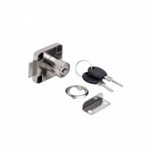 Замок для распашной двери механический 138 увеличенная планка, RU фотография