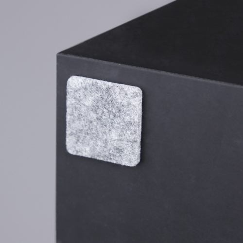 Подкладка самоприлипающая фетровая 30х30мм (1лист-25шт) серая AKS_3