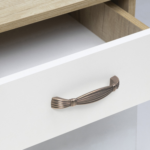 Ручка меб. скоба мет. MAGIA 128 матовая античная латунь AKS_6