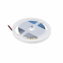 Лента светодиодная - 14,4W/m, 12V, 8мм, 2835, 180 д/м, IP20, холодный белый (6000K) - 5м, AKS фотография