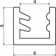 Уплотнитель силиконовый для рамочных фасадов Z-1 _preview_1