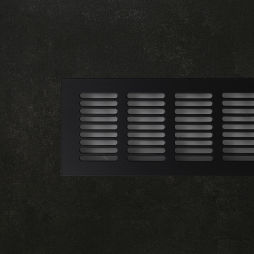 Решетка вентиляционная 480х80мм черная алюминий AKS_4
