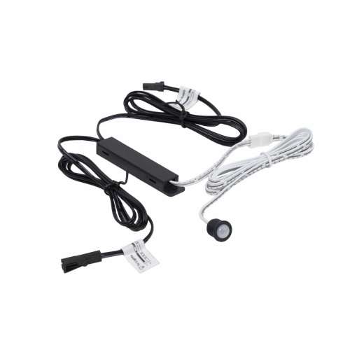 Выключатель бесконтактный на движение (PIR), врезной/накладной, 12/24V, 60W/100W, черный, AKS_1