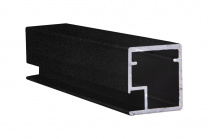 Профиль алюминиевый для рамочных фасадов Z-1 черный муар (L-6000) АЛЮТЕХ Профиль алюминиевый для рамочных фасадов Z-1 черный муар (L-6000) АЛЮТЕХ