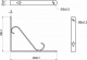 Полкодержатель мет. SONATA 140*95*20*3, белый AKS_preview_1