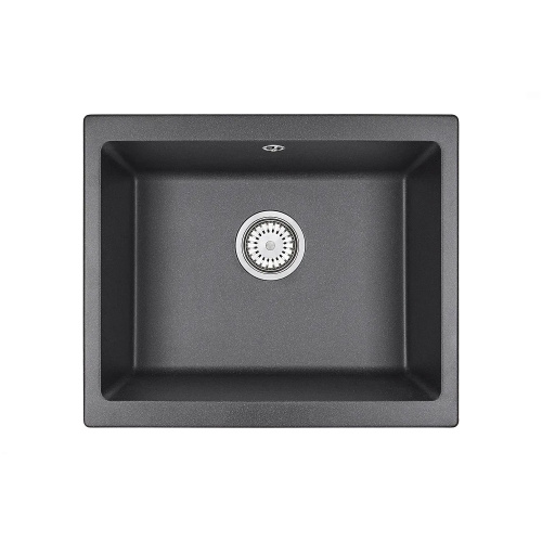 Мойка кварц, прямоугольная, 5551, 550*460мм, графит, под столешницу, Granula_1