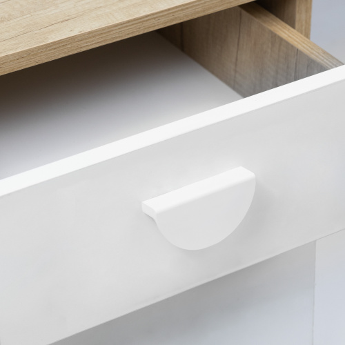 Ручка полукруг белый 64/80 мм _5