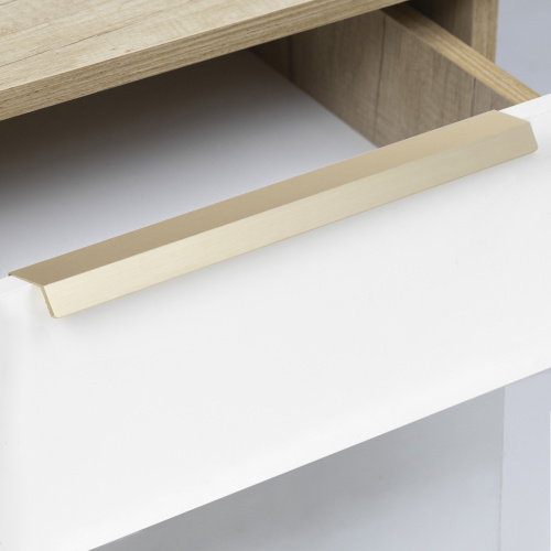 Ручка меб. накладная алюм. GEOS 320/400 брашированное золото, AKS_5