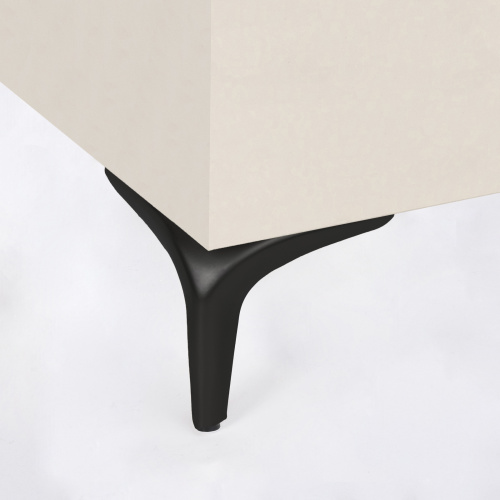 Опора меб. мет. DELI h150 угловая черный муар AKS_4