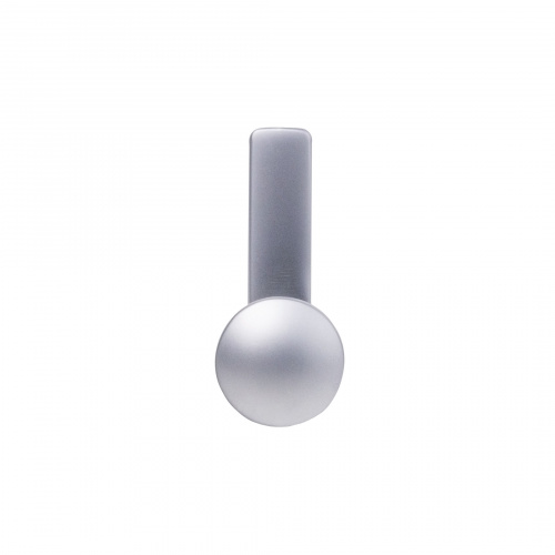 Крючок меб. однорожковый мет. KING хром матовый AKS_4