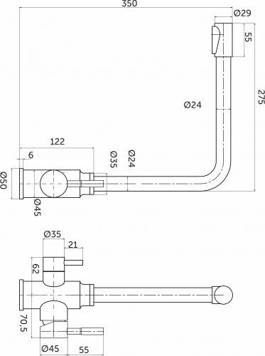Смеситель для кухни двухрычажный, HDF-8201, сатин, AKS_2