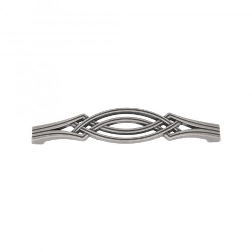 Ручка меб. скоба мет. PALAZZO 128 античное серебро, AKS_4