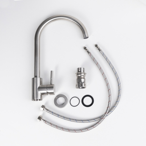 Смеситель для кухни однорычажный, HDF-2861, сатин, AKS_3