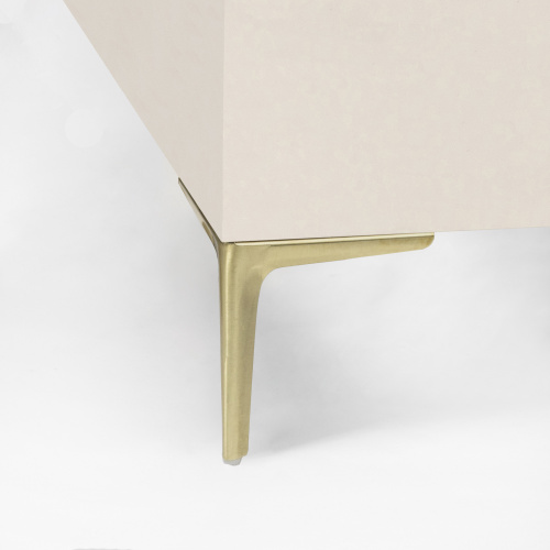 Опора меб. мет. WINDSOR H180 угловая брашированное золото AKS_5