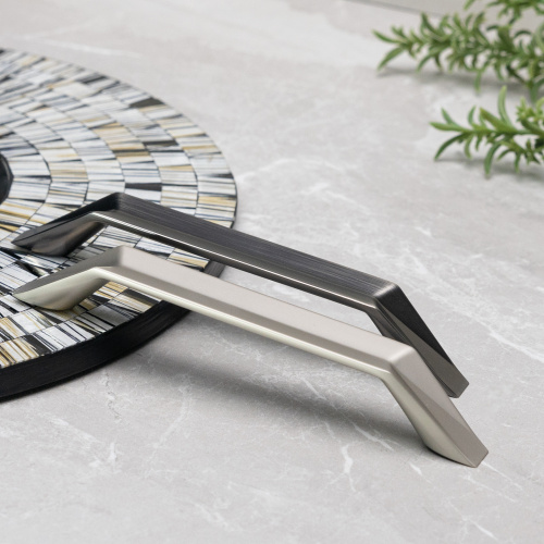 Ручка меб. кнопка мет. PRIZMA брашированный темный никель AKS_3