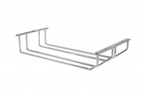 Держатель подвесной для бокалов двухрядный 340*65*205, хром AKS фотография