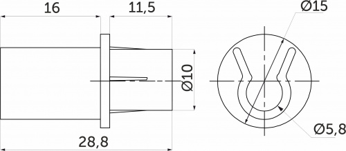 Держатель для сушки MOUNT, белый холодный AKS (1уп - 8шт)_2
