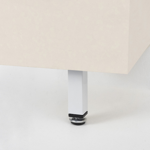 Опора меб. мет. D-737-3 h100 с регул. белый AKS_3