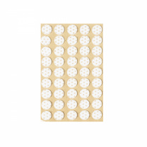 Подкладка самоприлипающая фетровая прорезиненная d15мм (1упак.=45шт), белая, Folmag