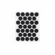 Заглушка самоприлипающая к эксцентрику черный гладкий (PC 2516) (1л=32шт) Pacific_preview_1