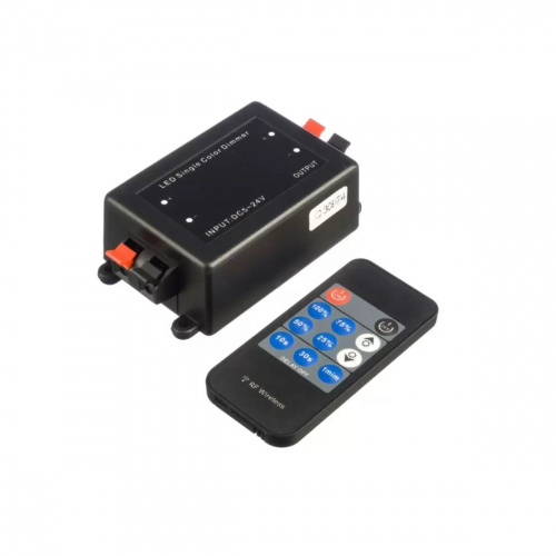 Контроллер для светодиодной ленты, с пультом, 12/24V, 96/192W, GS_1