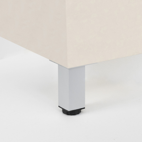 Опора меб. алюм. 38х38 h100 с регул. мат.хром AKS_3